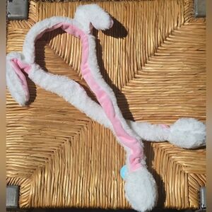 🌸 Cotton Candy Cutie Wiggle Ears USA (Pink & White)  Easter Basket Stuffer Idea
